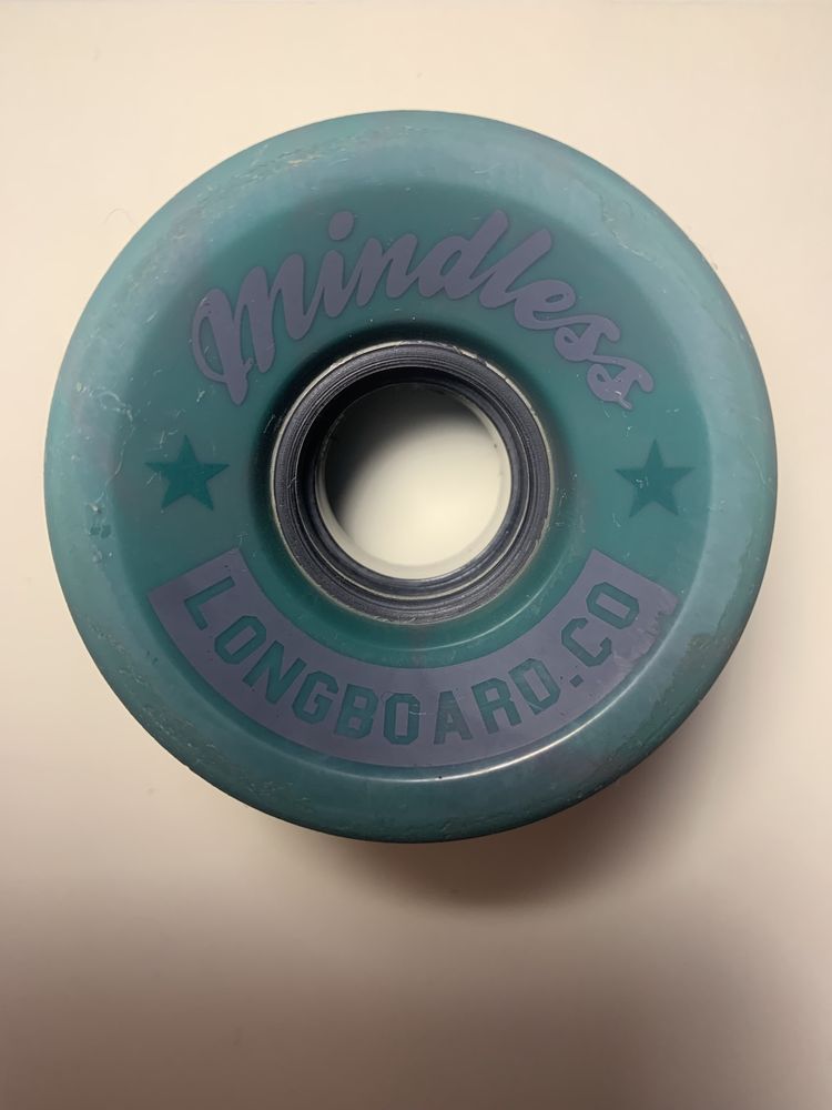 mindless longboard cruiser wheels, Swirl Teal 60x40mm, колёса на скейт