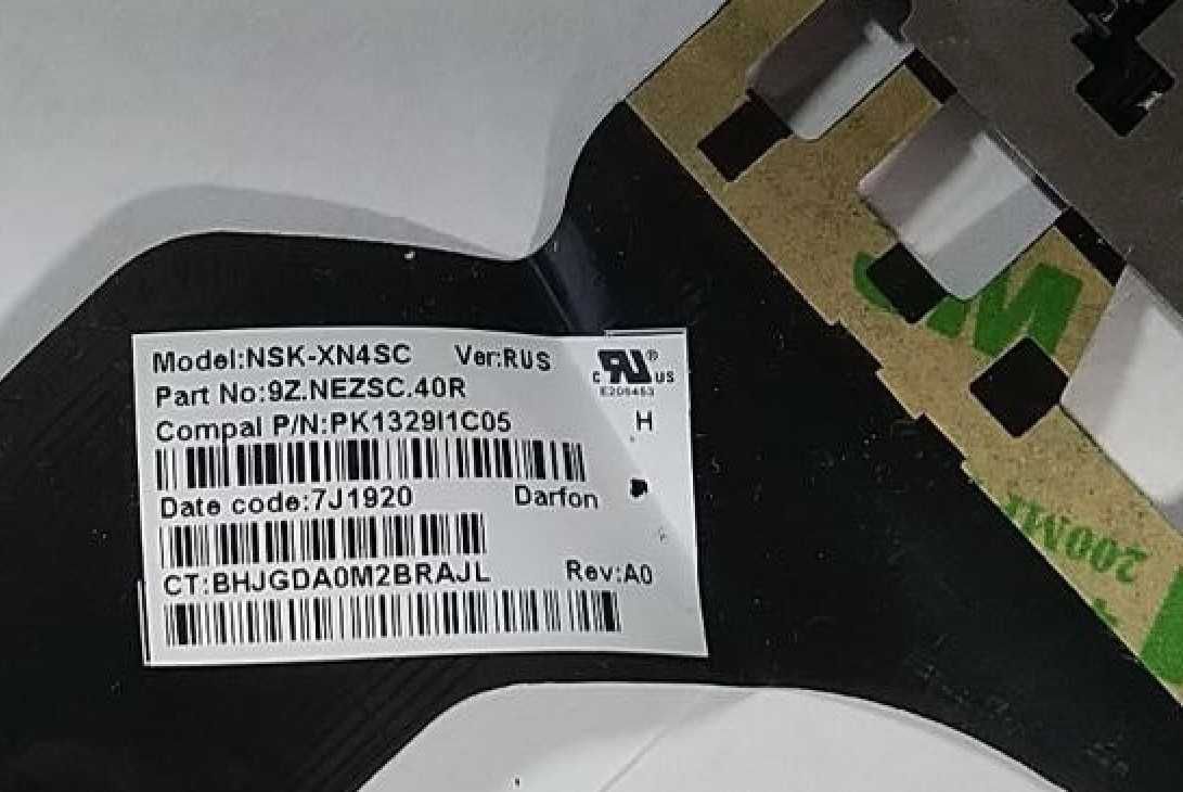 Клавиатура NSK-XN4SC от ноутбука HP 250 G7 6BP04EA Part № 9Z.NEXSC.40R
