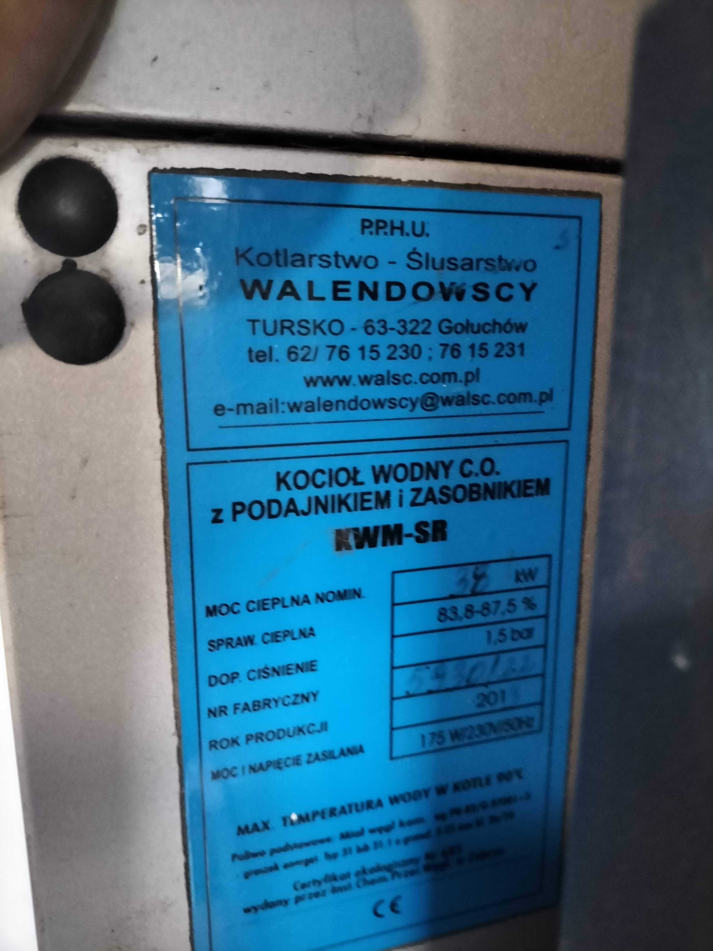 Kocioł wodny C.O 38 kw z podajnikiem