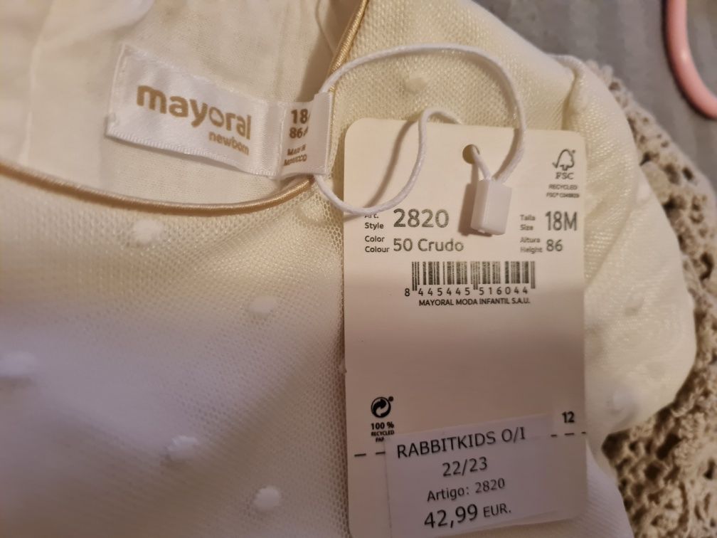 Vestido cerimónia da Mayoral