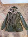 Ocieplana zielona Parka