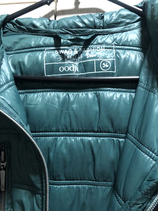 Парка жіночка oodji, розмір 36 смарагдова