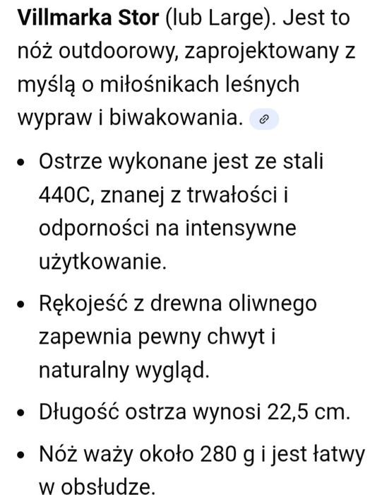 Nóż myśliwski Brusletto Vilmarka stor