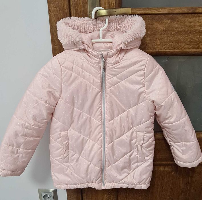 Kurtka 110 zimowa różowa dziewczęca Coccodrillo