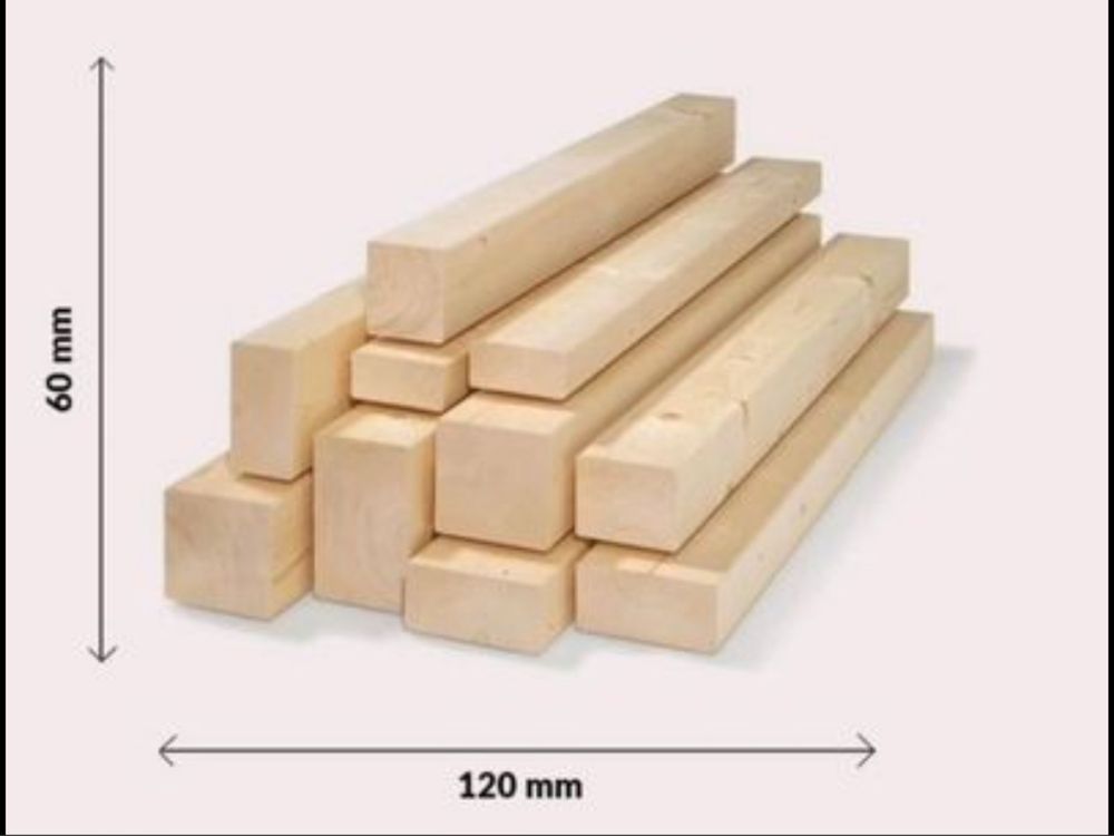Drewno konstrukcyjne KVH, klasa C24 120x60