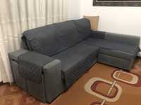 Sofa cinzento CHAISE LONG