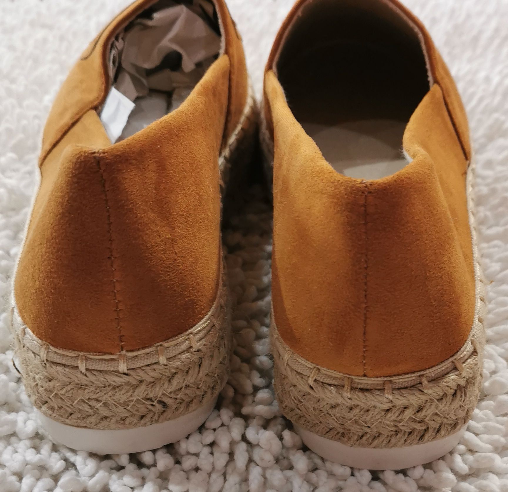 Buty espadryle makasyny platforma