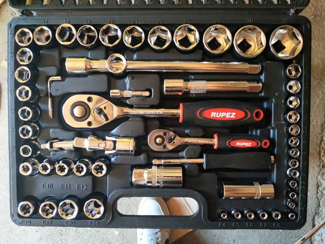 Набор инструментов 108шт для авто ключи головки трещетки кейс