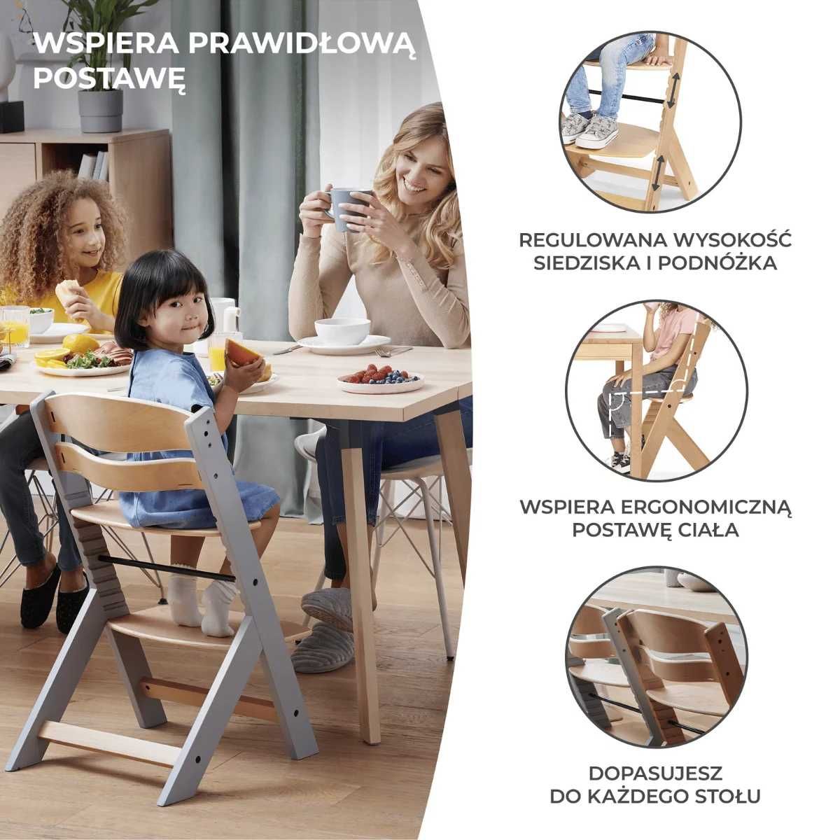 Krzesełko do karmienia Kinderkraft ENOCK