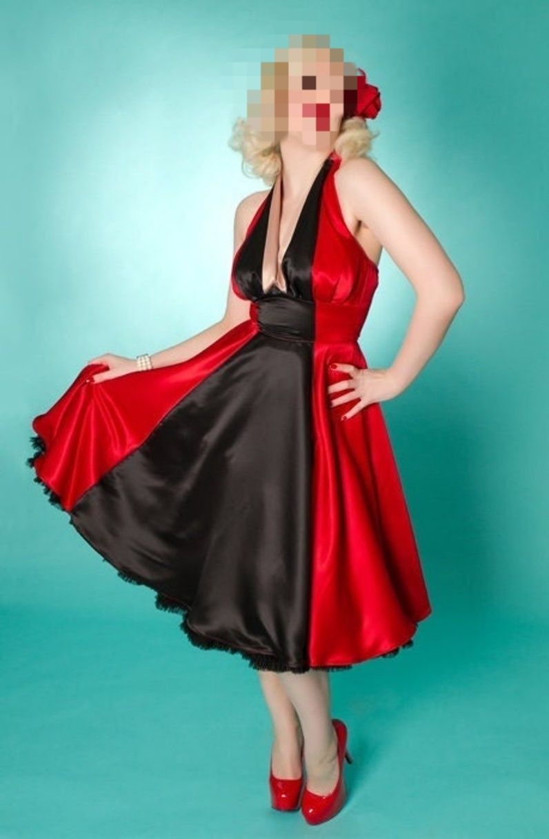 Sukienka Retro Rockabilly Satynowa Miss Fortune Lindy Bop