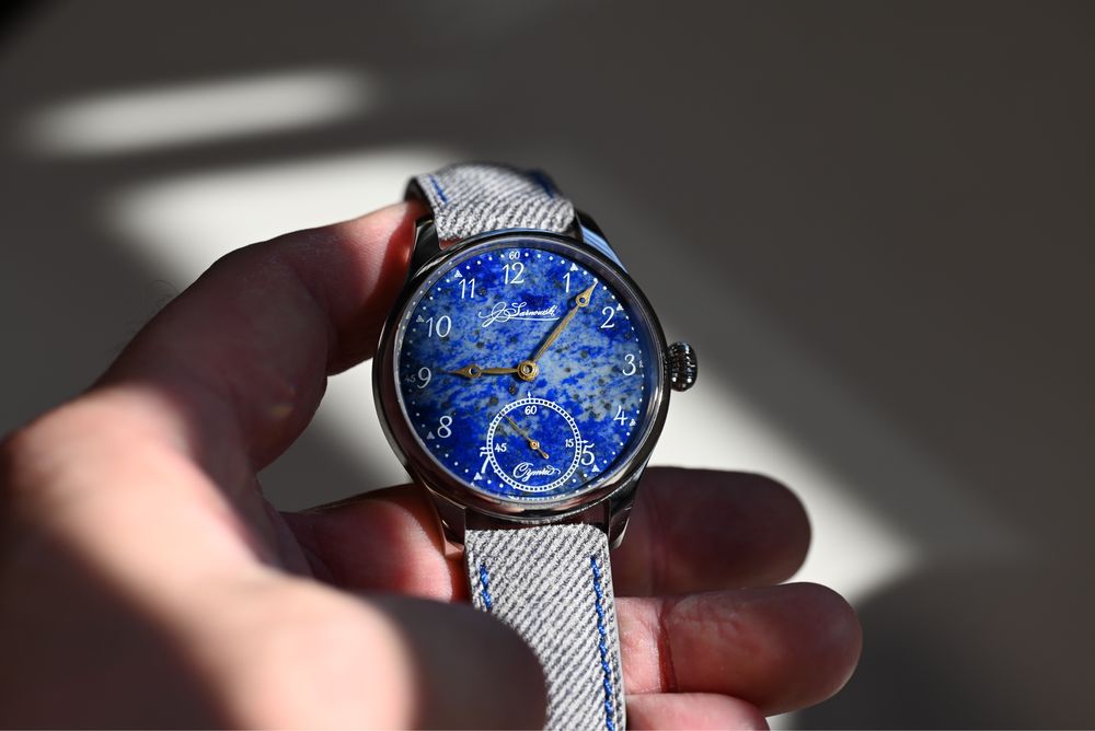Zegarek mechaniczny J. Sarnowski Derwydd Y Nos. Lapis lazuli