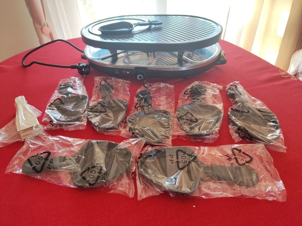 Grill elektryczny domowy ,raclette gourmet-set