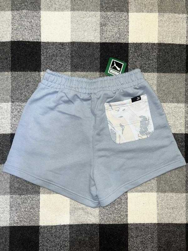 Жіночі шорти puma marble print color block shorts blue нові оригінал