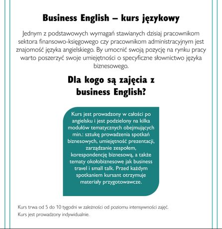 Angielski biznesu - kurs językowy online