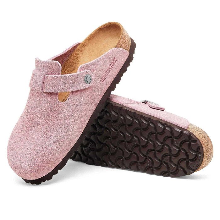 Сланці Birkenstock x Stussy Boston Suede Dusty Pink