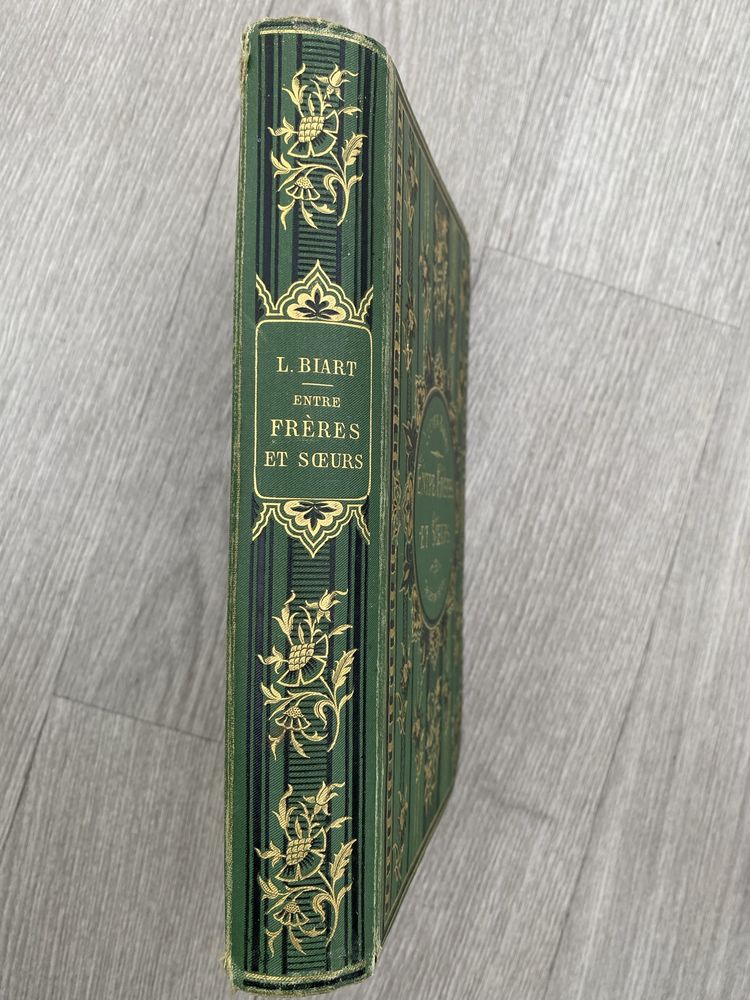 Антикварная книга «ENTRE FRERES ET SOEURS»  LUCIEN BIART 1876 г.