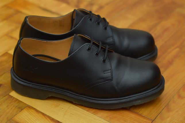 41 размер. Черные кожаные туфли, ботинки Dr. Martens. Оригинал