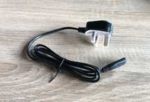 Sprzedam czarny kabel zasilający 2 pin z końcówką brytyjska, nowy