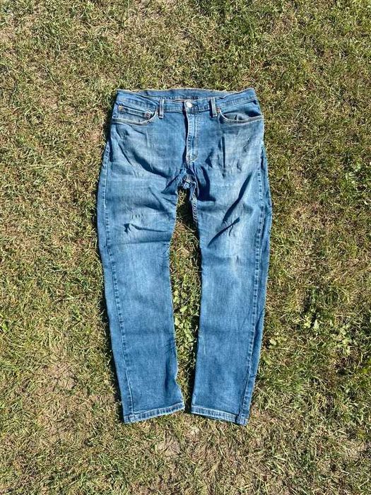 Świetnie spodnie męskie jeansy Levis 512niebieski 36x32 L XL denim men
