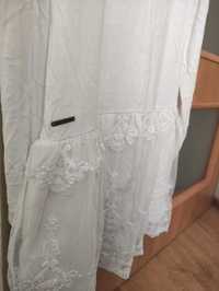 Sukienka biała z koronką r. 153