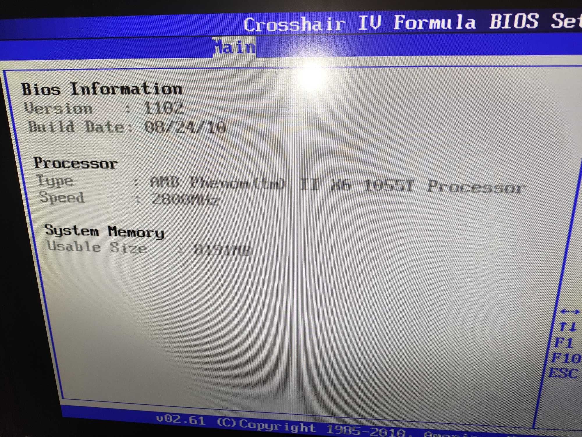 Asus Crosshair IV Formula A890FX+Phenom X6 1055T+8GB DDR3