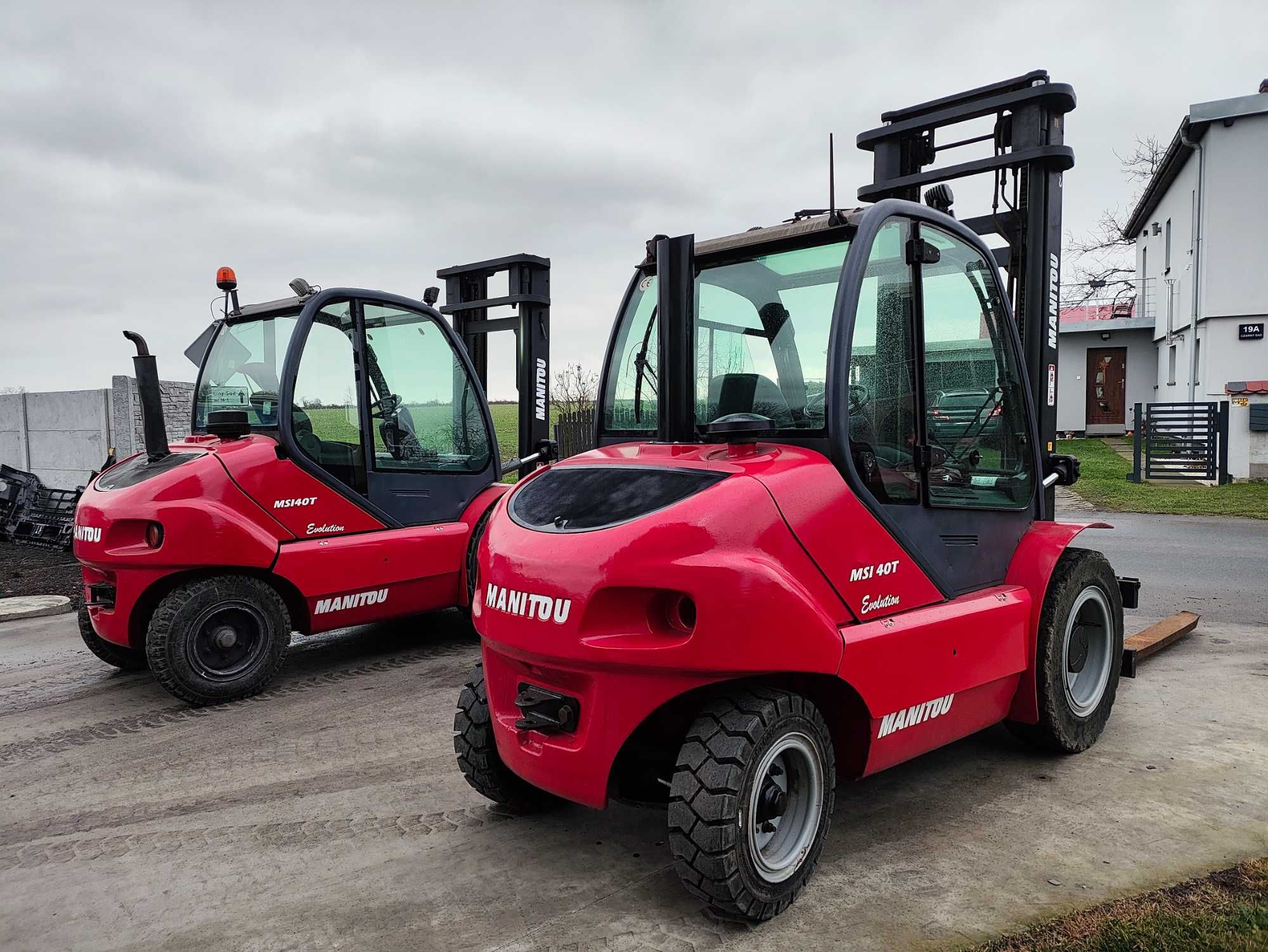 Wózek widłowy terenowy Manitou MSI40 z2013r. jak ładowarka blokada kół