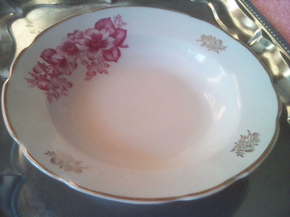 Сервиз перламутр.Барановка(предметно), посуда советская