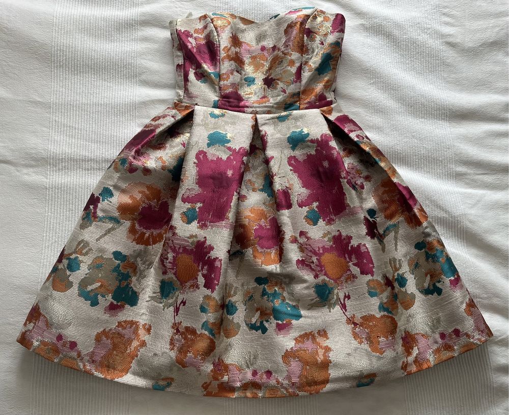 Gorsetowa sukienka koktajlowa r. 38 ROU