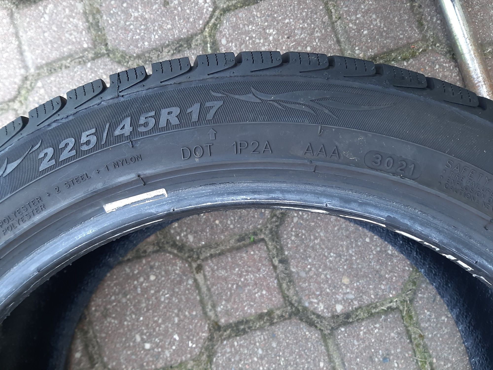 2x Opony zimowe 225/45R17 PowerTrac SnowStar 7mm 2021r