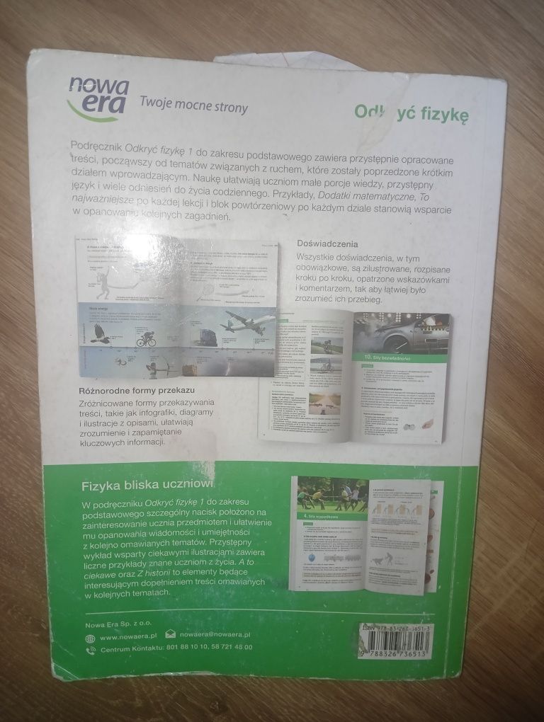 Książka do fizyki klasa 1