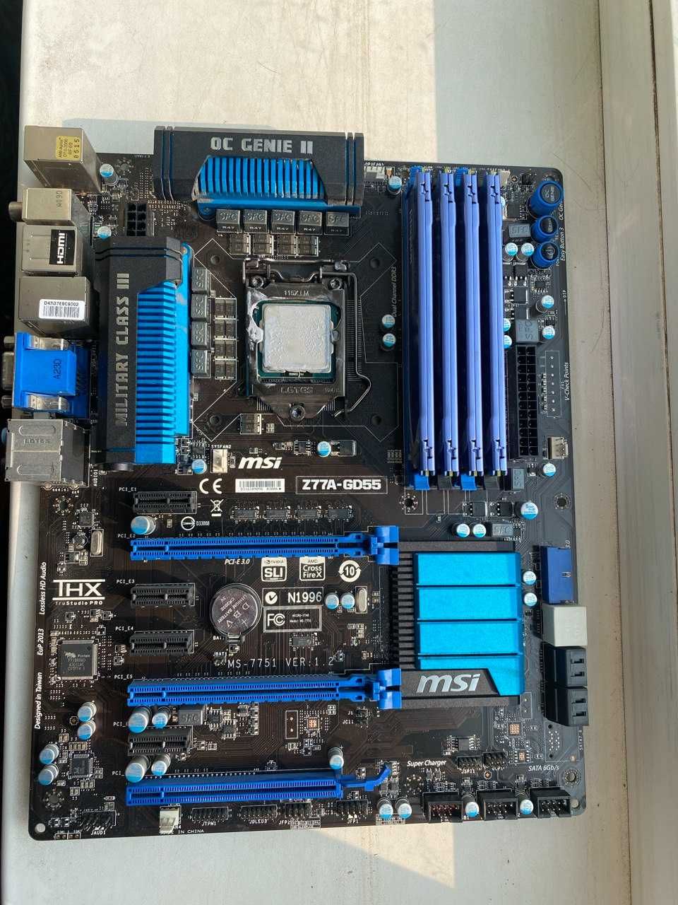 MSI z-77A-GD55 (MS-7751) + i7-3770K 3.5 Ghz