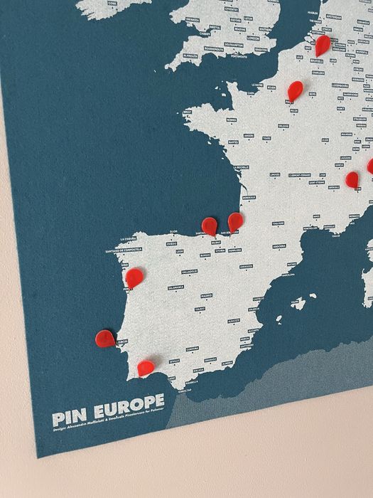 Mapa Pin Wall Europe