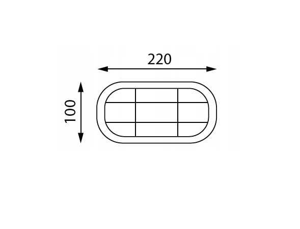 Oprawa mosiężna OVAL marynistyczny Eurohandel A17 60W E27