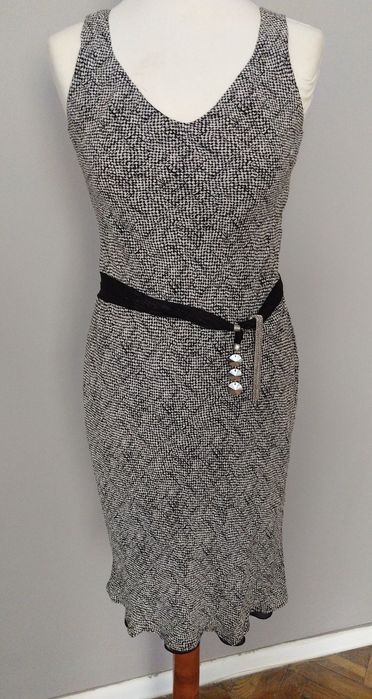 Sukienka suknia ołówkowa melanż