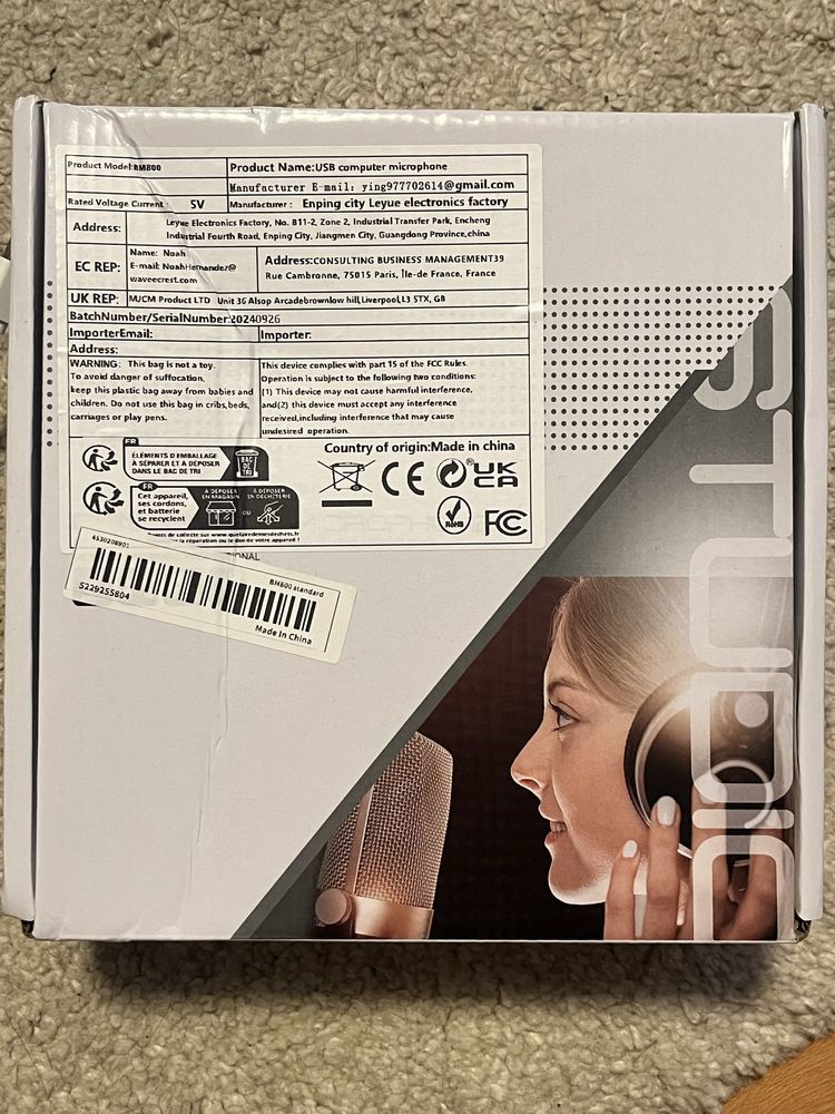 Mikrofon BM800 do komputera