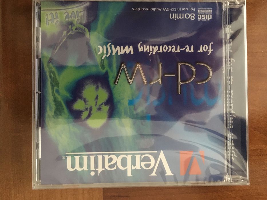CD-RW Verbatim 80m audio selado.
