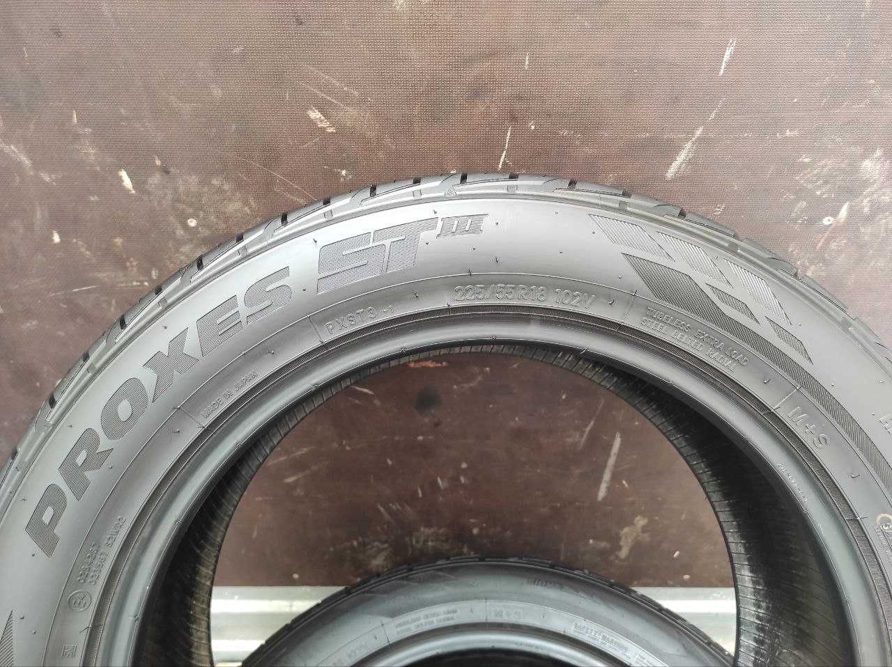 Toyo Proxes ST3 225/55r18 102V made in Japan 2шт 20год, 5,6-5,8мм, M+S