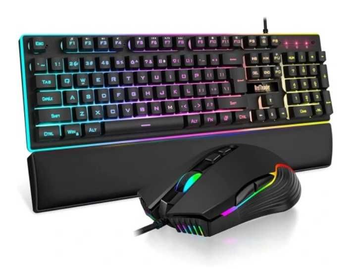 Klawiatura+mysz mechaniczna K10 RedThunder przewodowa 7200dpi