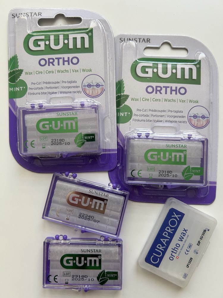 najlepszy wosk ortodontyczny GUM Ortho o smaku miętowym wosk Curaprox