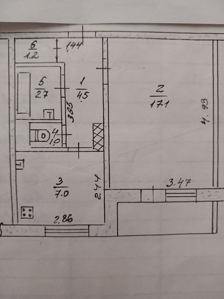 Продам. 1кв.  Рубана. 2/10. 15500