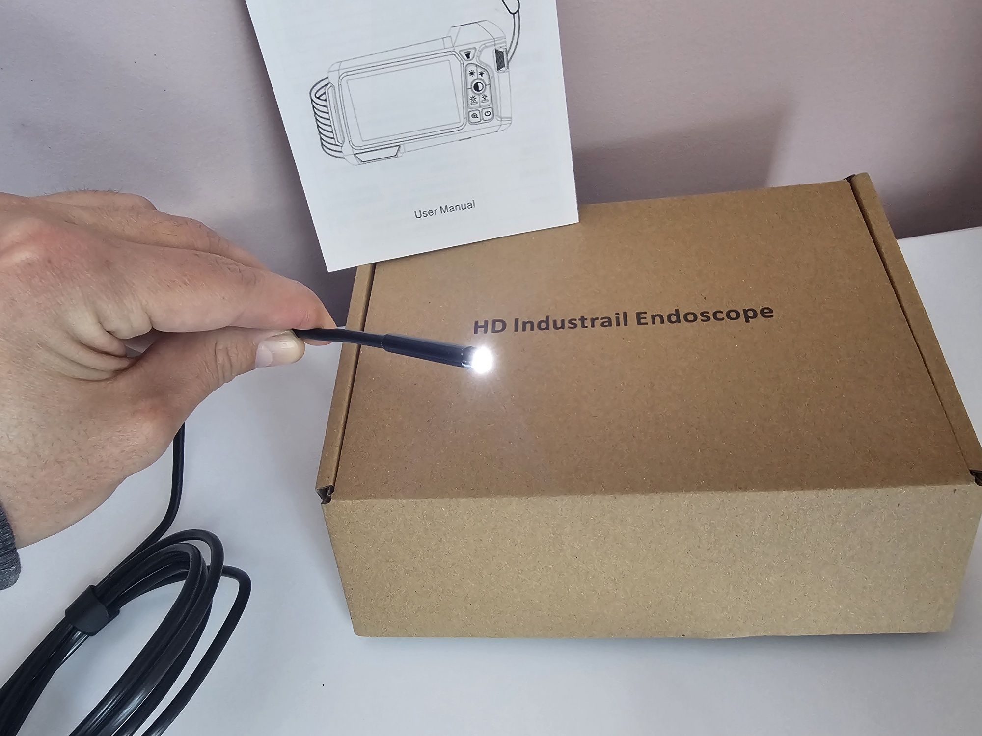 Ендоскоп/Бороскоп М40 4.3" 1080Р IPS 5mm 1камера 2м/кабель