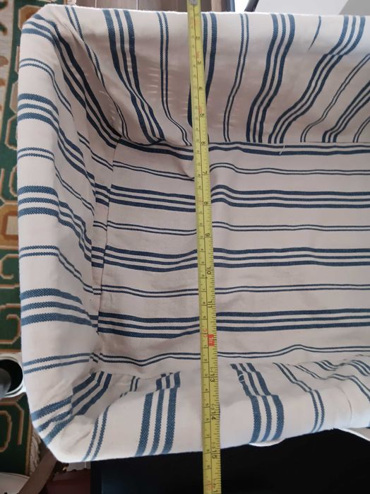 Cesto em Vime Cru forrado, utilidade para lavandaria ou outra