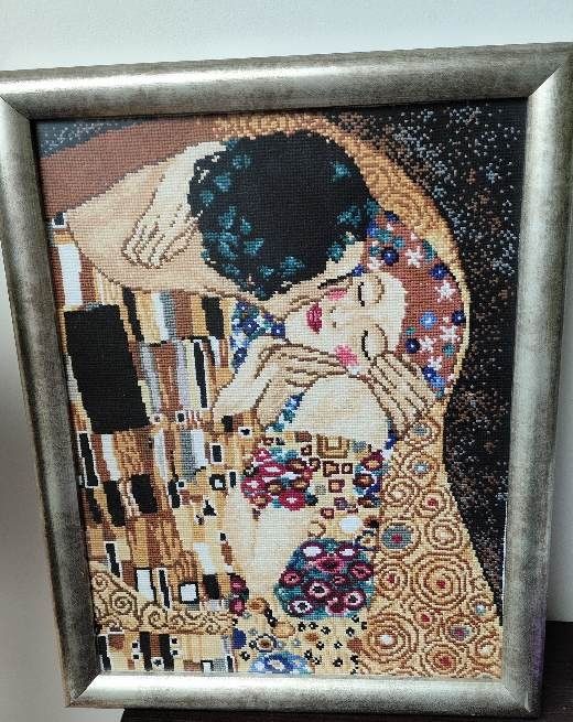 Obraz haftowany Pocałunek Gustaw Klimt