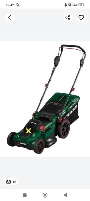 Kosiarka akumulatorowa Parkside 40v nowa gwarancja paragon okazja