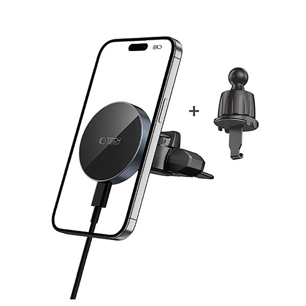 Tech-Protect Mm15W-V5 Magnetic Magsafe Cd & Vent Car Mount Wireless Ch