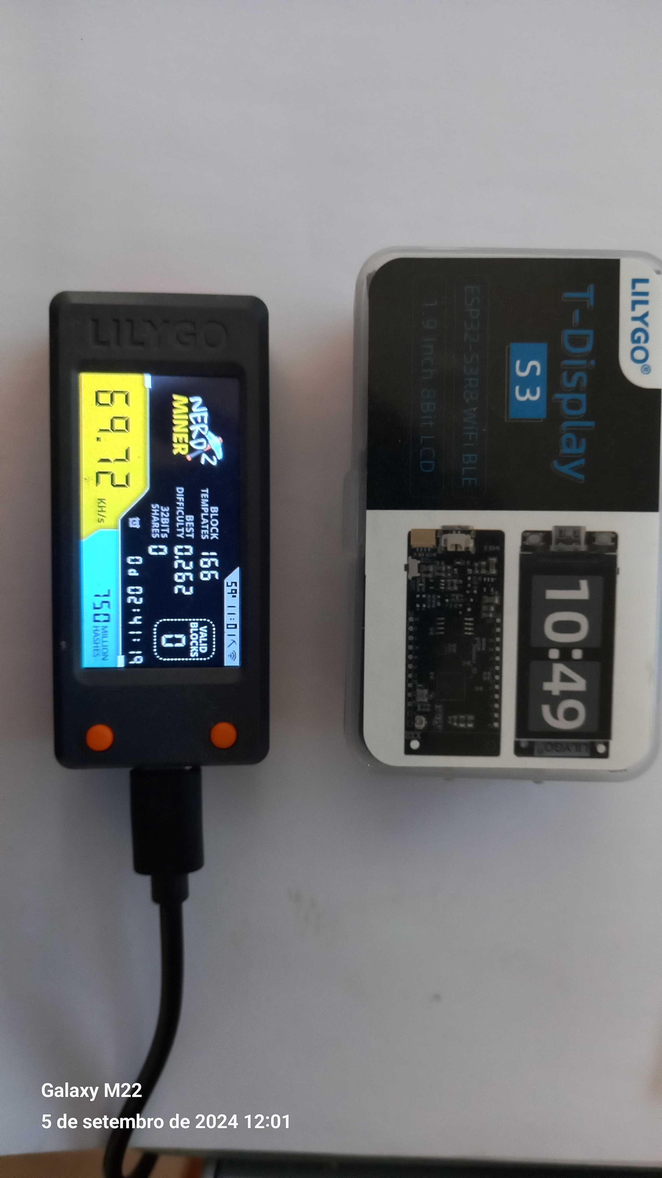 NerdMiner bitcoin miner