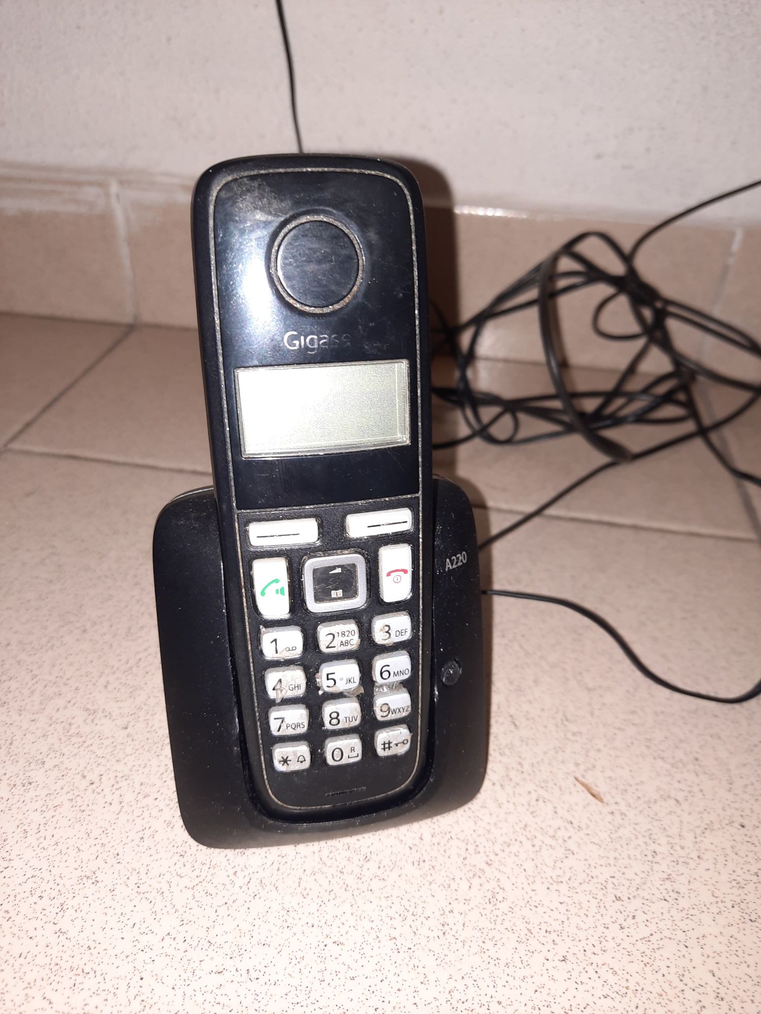 Telefone fixo a funcionar