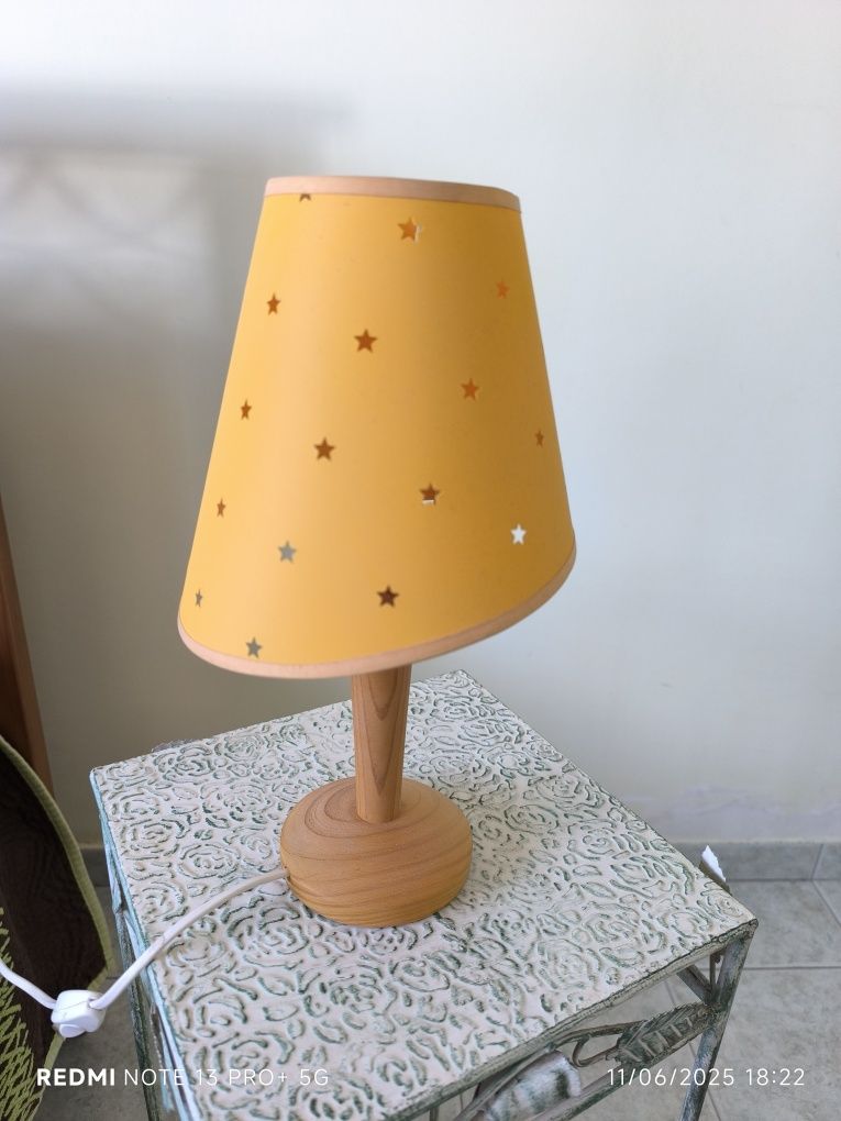 Conjunto Candieiro e lampadaire de mesa de cabeceira