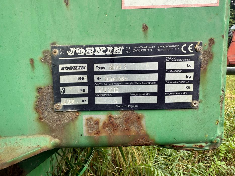 Beczkowóz Joskin zamiana