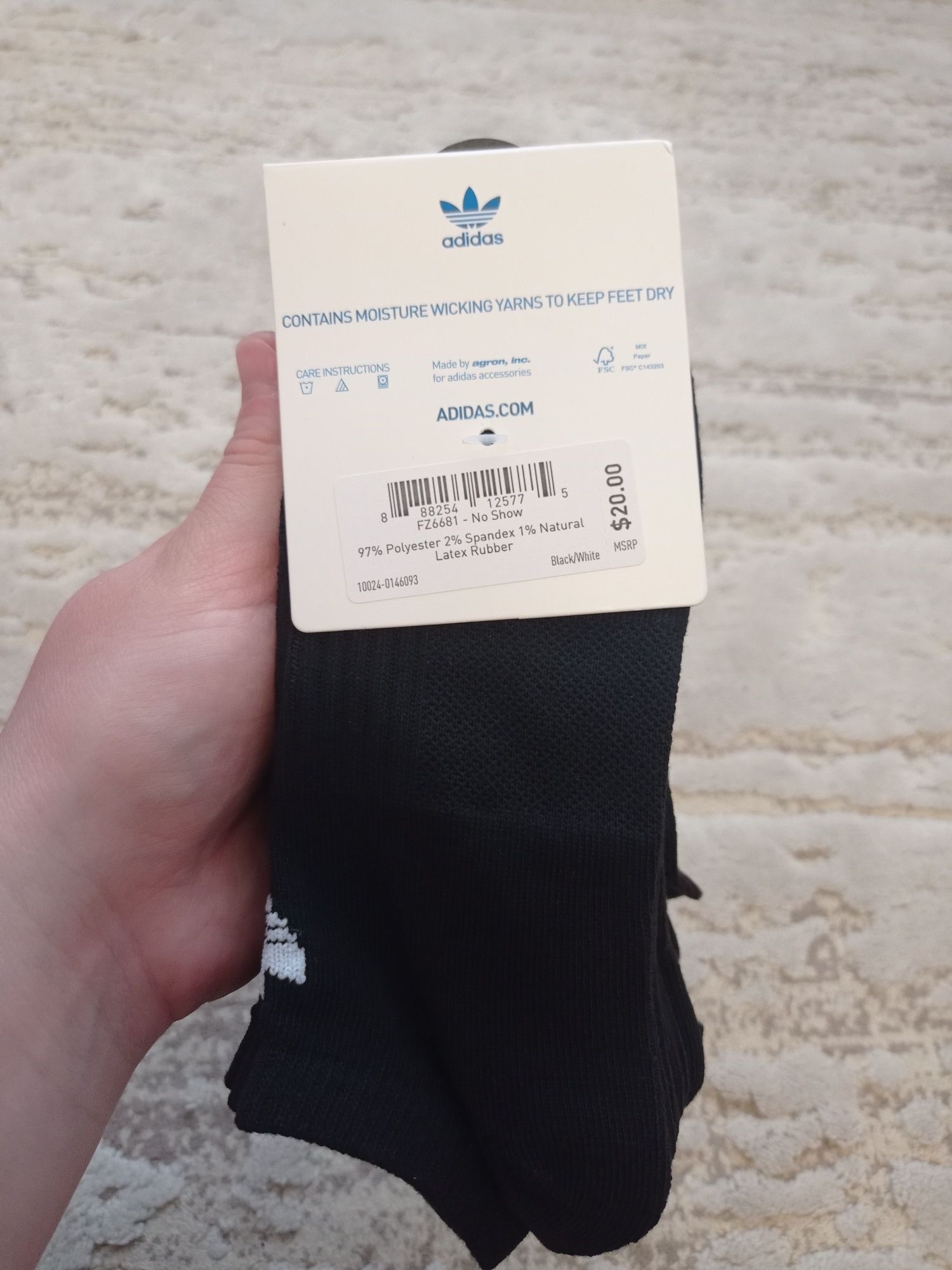 Шкарпетки,носки Adidas Originals Classic Superlite No-Show Socks 6 пар